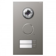 Дверная видеодомофонная станция Gira Сталь на 2 абонента