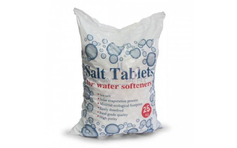 Соль таблетированная для систем водоподготовки Eurosalt - 25 кг