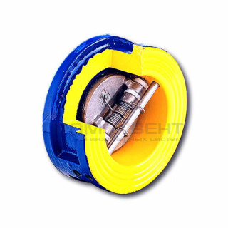Клапан обратный дисковый Zetkama 407 A - Ду40 (ф/ф, PN16 Tmax 100°C, исполнение №56)