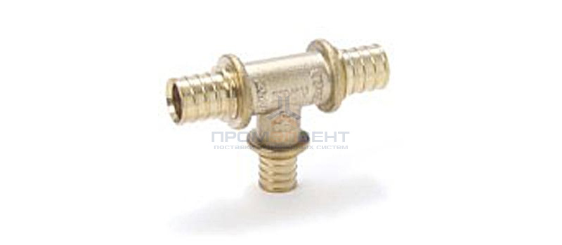 Тройник переходной REHAU - 17 x 14 x 17 (латунь, для труб из сшитого полиэтилена RAUTHERM S)