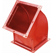 Отвод 45 градусов (сварной прямоугольный)