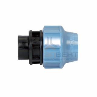 Переход на внутреннюю резьбу UNIDELTA 1004 - 32 x 1"1/2 (винтовой, для труб ПНД, резьба пластиковая)